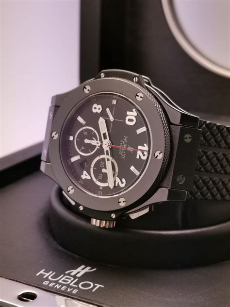 hublot big bang matte black|hublot black magic 44mm.